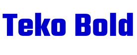 Teko Bold 字体